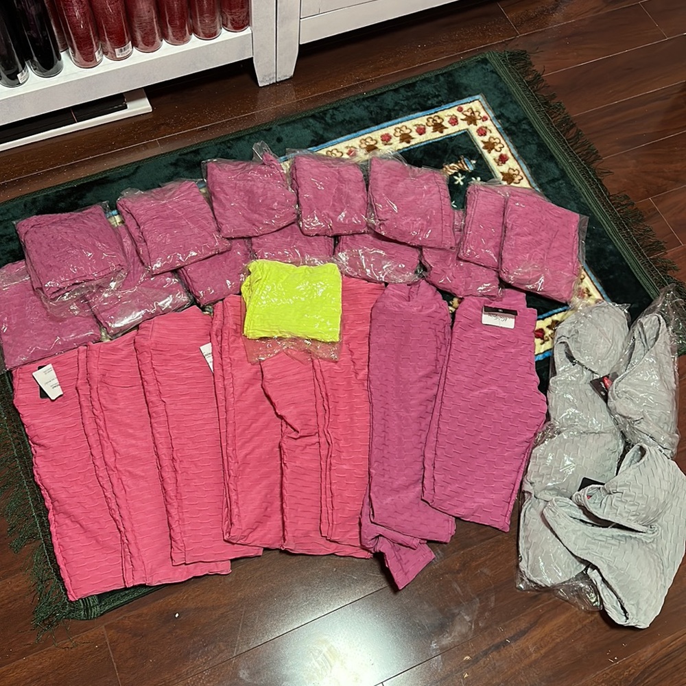 22 PC LOT - Authentic Brazilian Honeycomb Leggings BEST OFFER MEGA SALE